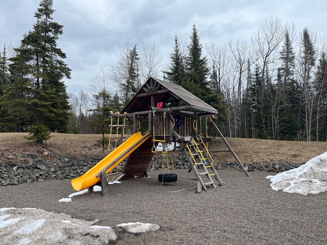 view of jungle gym