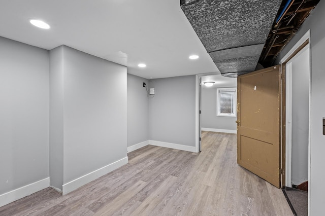 5413 42nd Ave S, Minneapolis, MN 55417 - finished below grade area featuring wood finished floors, baseboards, and recessed lighting