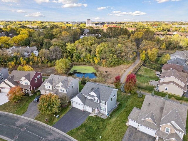 bird's eye view featuring a residential view