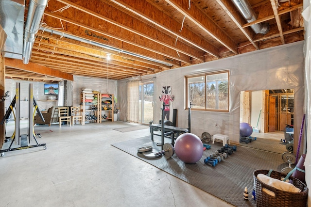 view of workout room