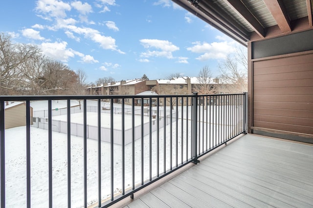 balcony featuring a residential view