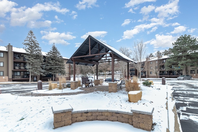 surrounding community with a gazebo