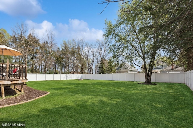 28942 Dawson Ave, Randolph, MN 55065 - view of yard with a wooden deck