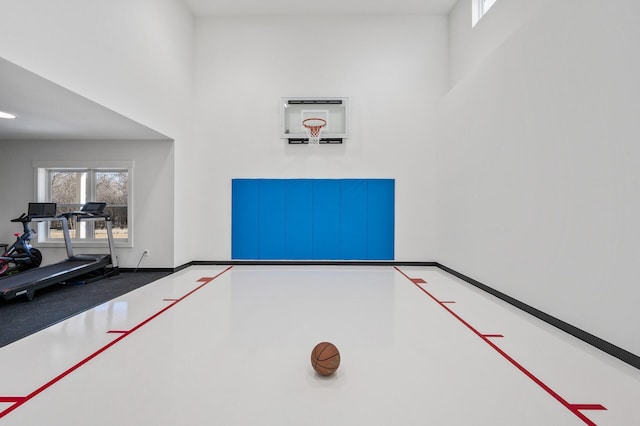 view of sport court with community basketball court