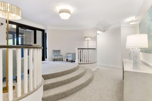 3200 Bde Maka Ska Pkwy Unit 302, Minneapolis, MN 55416 - staircase with carpet and baseboards