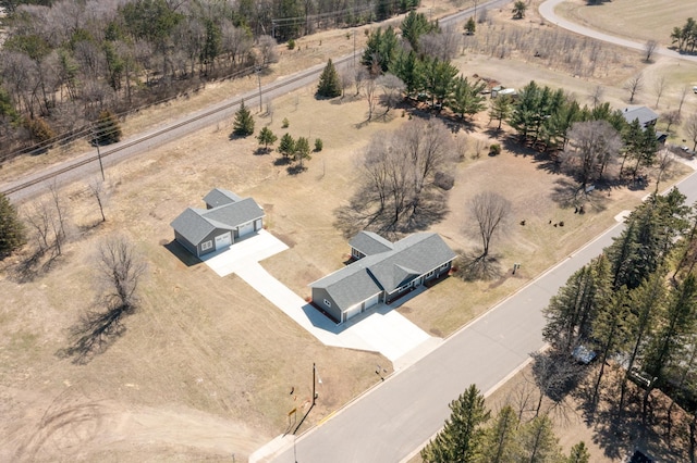 1001 Call Pl, Little Falls, MN 56345 - birds eye view of property with a rural view