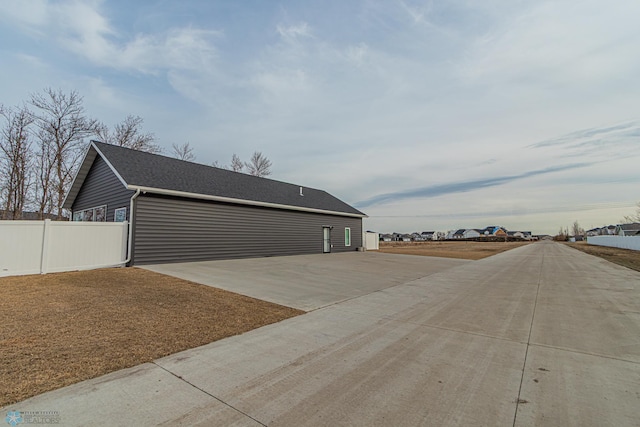 exterior space with fence