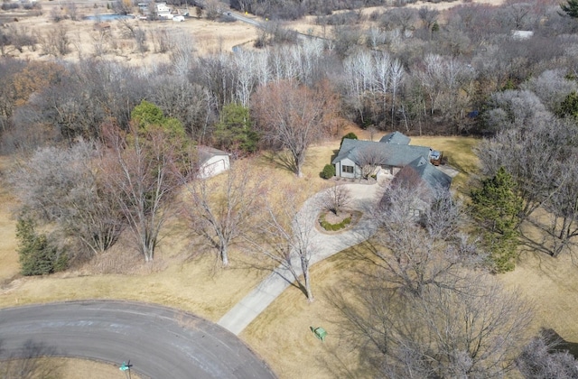 birds eye view of property