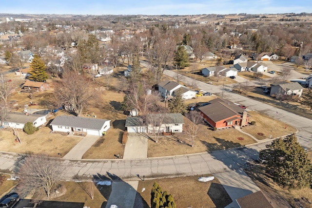 birds eye view of property featuring a residential view