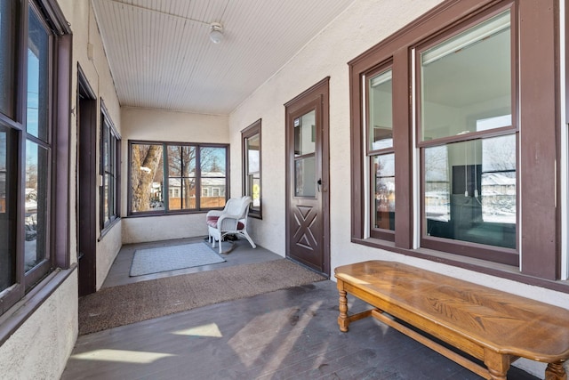 view of sunroom / solarium