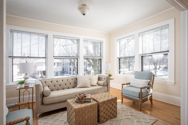 view of sunroom