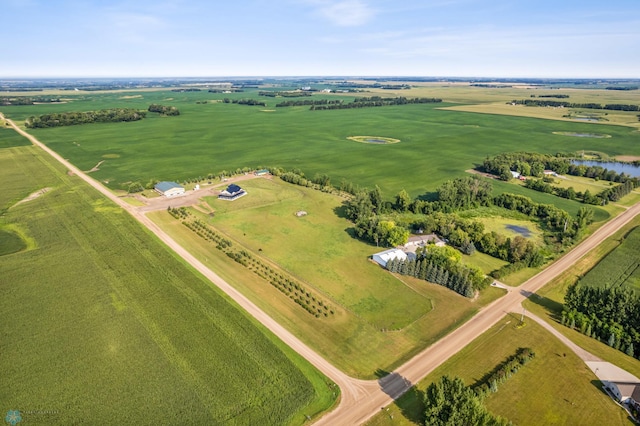 drone / aerial view featuring a rural view