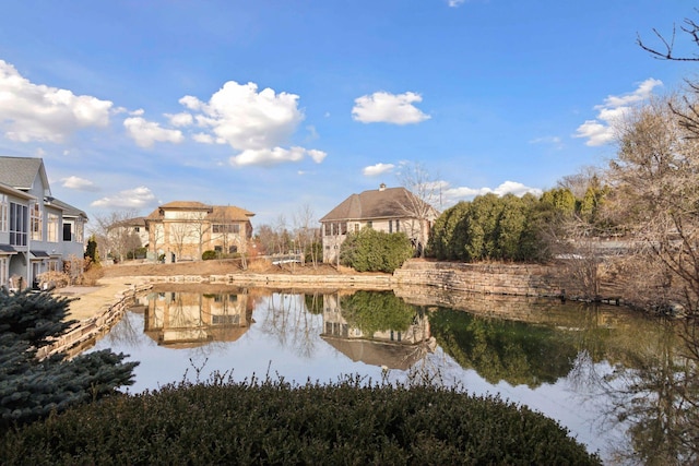 view of water feature