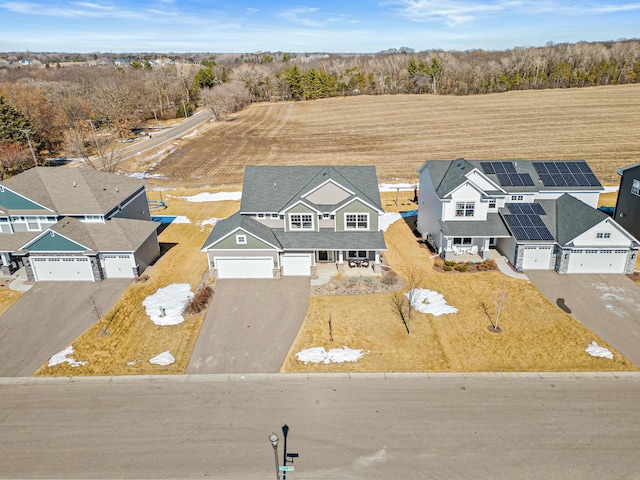 drone / aerial view featuring a residential view