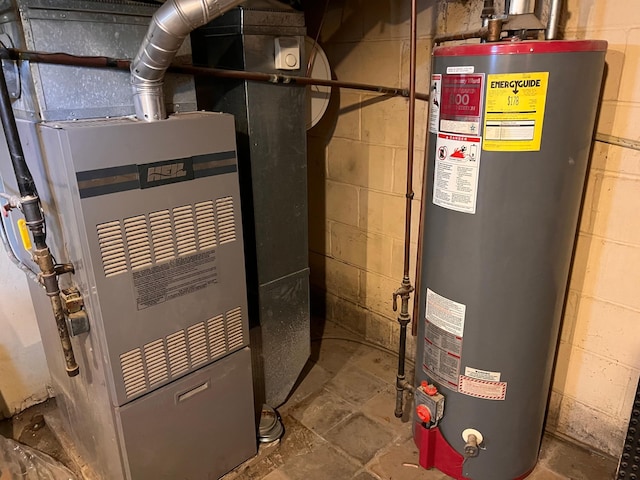 1711 Winnetka Ave N, Golden Valley, MN 55427 - utility room featuring water heater and heating unit