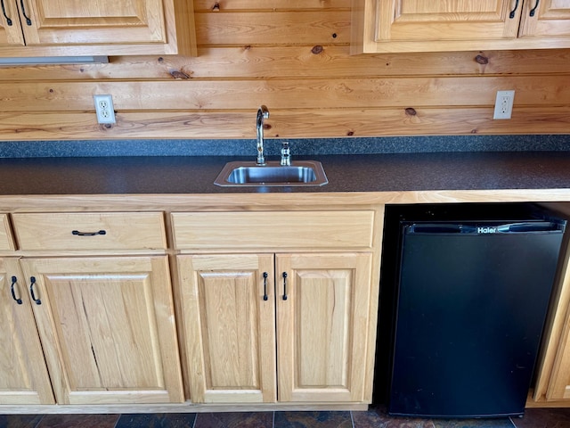 bar with dishwashing machine and a sink