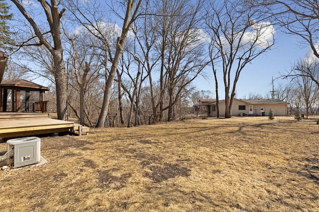 view of yard featuring a gazebo