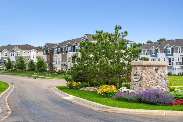 exterior space with a residential view