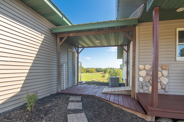 exterior space with central AC unit