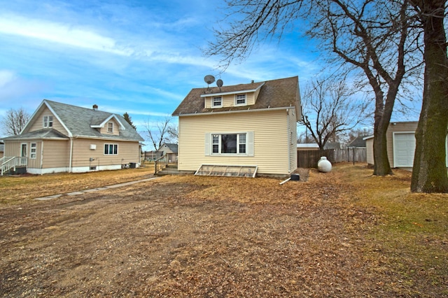 exterior space featuring fence