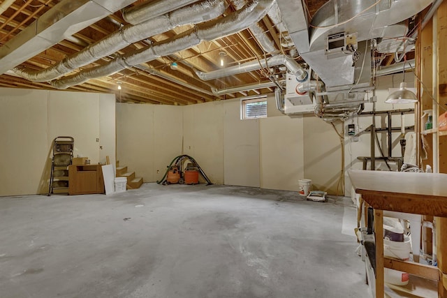 view of basement