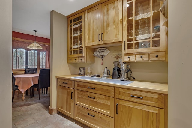 1356 119th St NW, Silver Creek Twp, MN 55362 - bar with hanging light fixtures