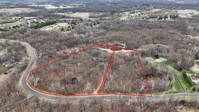 1356 119th St NW, Silver Creek Twp, MN 55362 - aerial view featuring a forest view