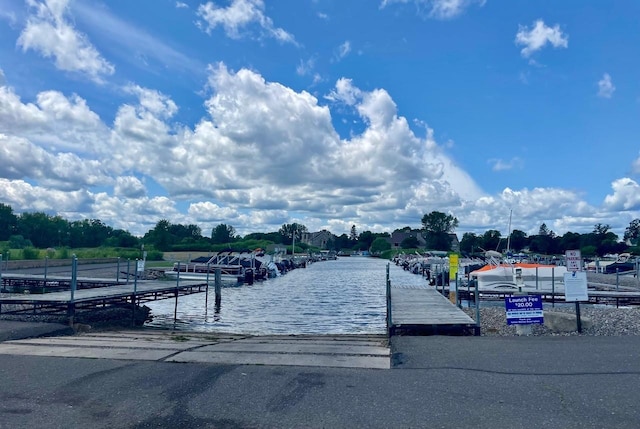 view of dock