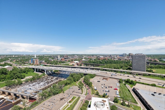 bird's eye view featuring a view of city