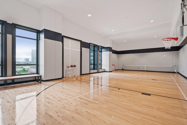 view of sport court with community basketball court