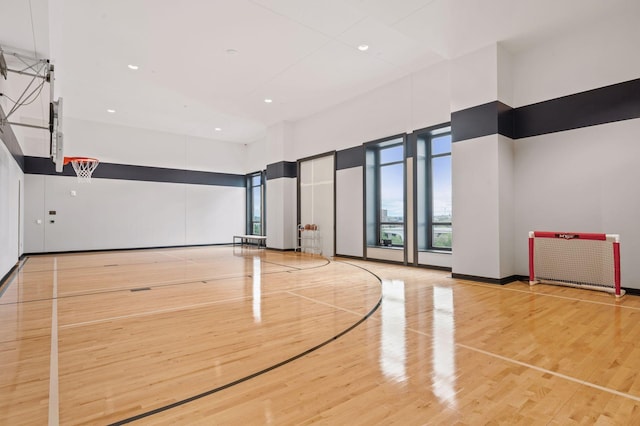 view of sport court with community basketball court