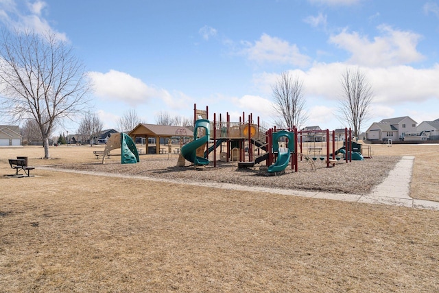 view of communal playground