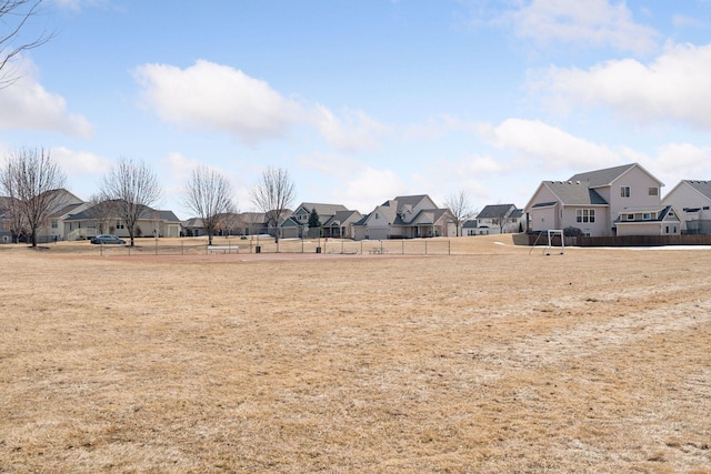 view of yard with a residential view