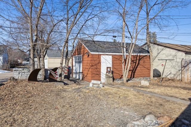 view of outdoor structure