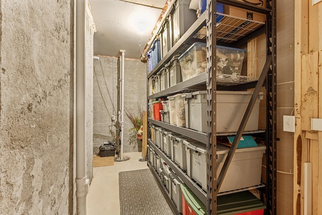 view of storage room