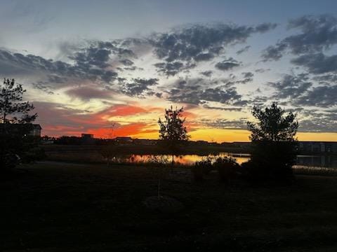 view of local wilderness featuring a water view