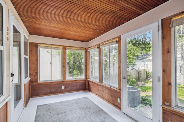5026 Nokomis Ave, Minneapolis, MN 55417 - unfurnished sunroom featuring wood ceiling