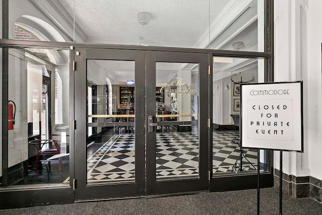79 Western Ave N Unit 308, Saint Paul, MN 55102 - interior space featuring ornamental molding, a textured ceiling, and tile patterned floors
