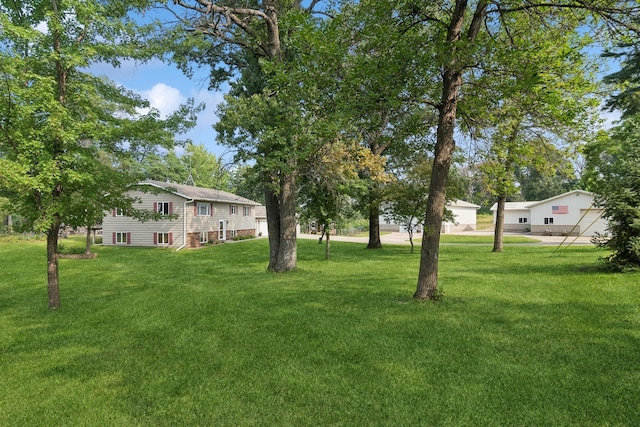 view of green lawn