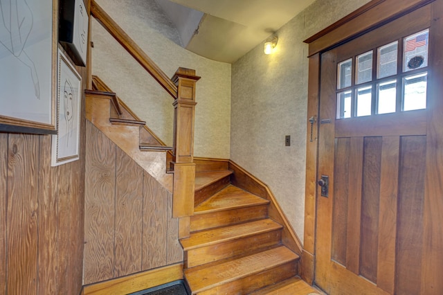 entryway with stairway