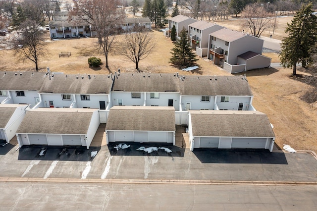 bird's eye view with a residential view