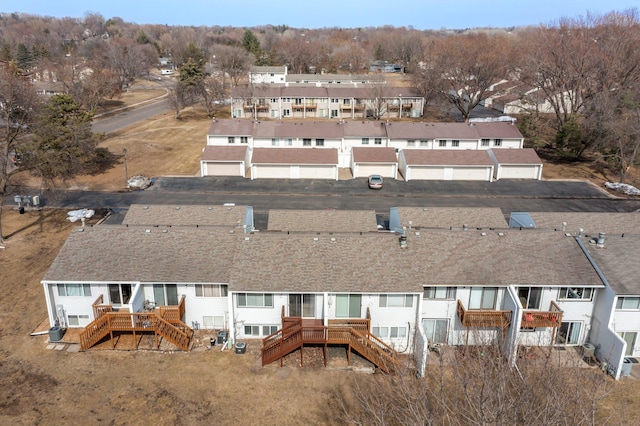 drone / aerial view with a residential view