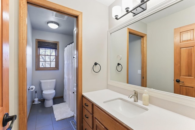 17 Old Deerfield Rd, Ravenna Twp, MN 55089 - bathroom featuring toilet, vanity, and tile patterned floors
