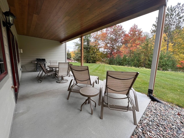 view of patio / terrace with grilling area