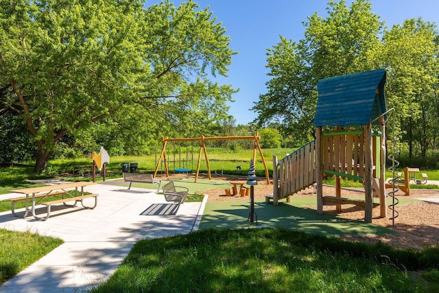 view of communal playground