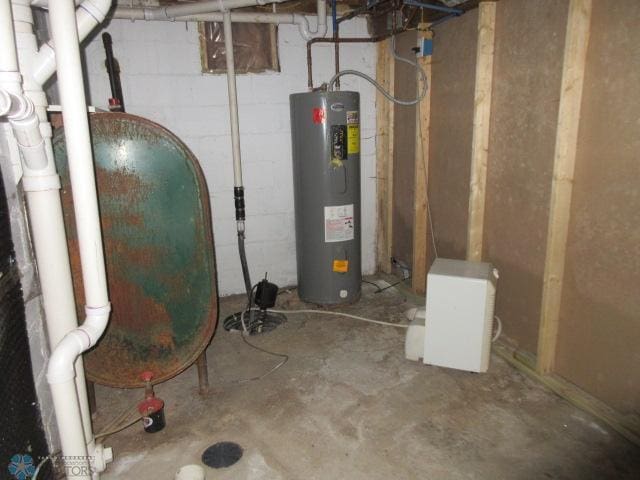 utilities featuring electric water heater and heating fuel