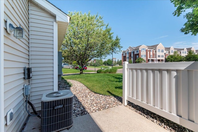 view of patio with central AC unit