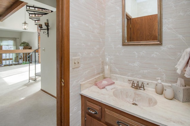 bathroom with vanity