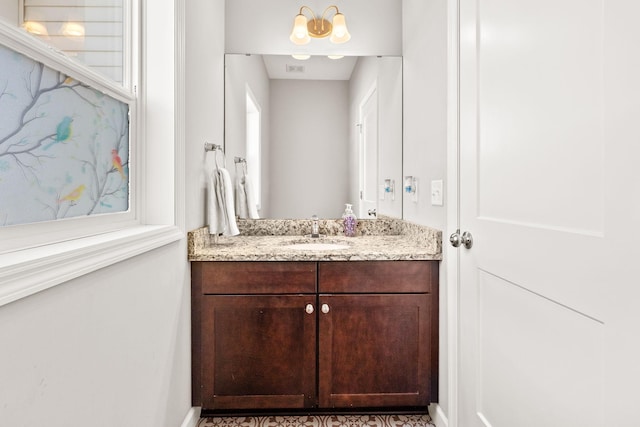 bathroom with vanity