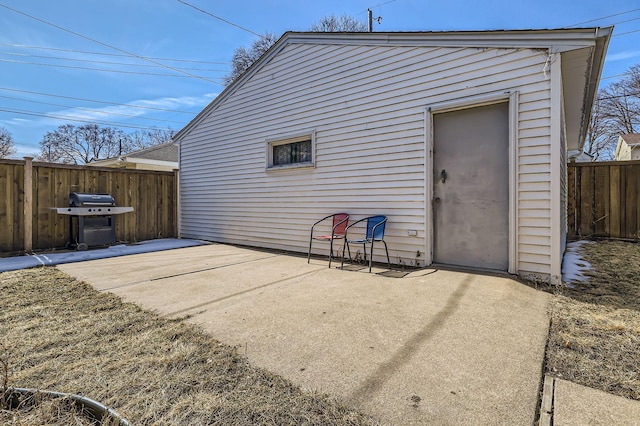 exterior space with fence